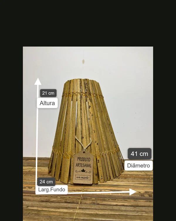 Pendente Cone (saia) 21 cm